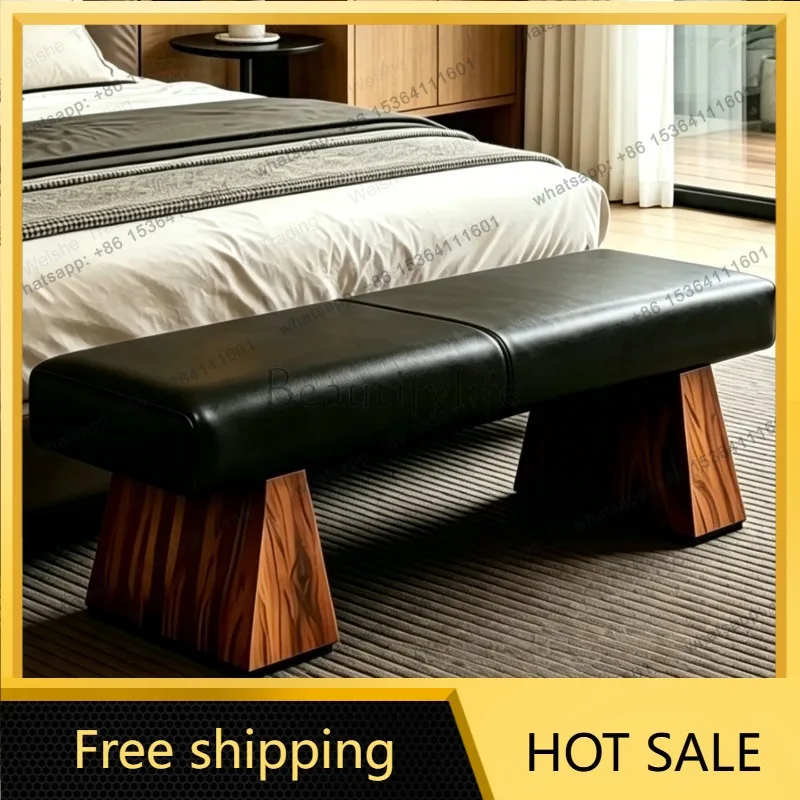 zj.Bed end master bedroom bench sofa entrance door shoe change door home