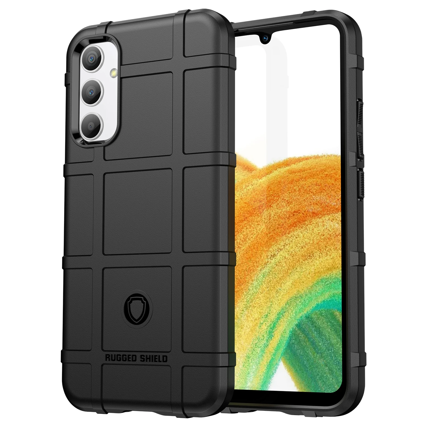 For Samsung Galaxy A34 5G Soft Shield Case Anti Knock Matte Back Cover for samsung a34 5g Armor Heavy Phone Cases