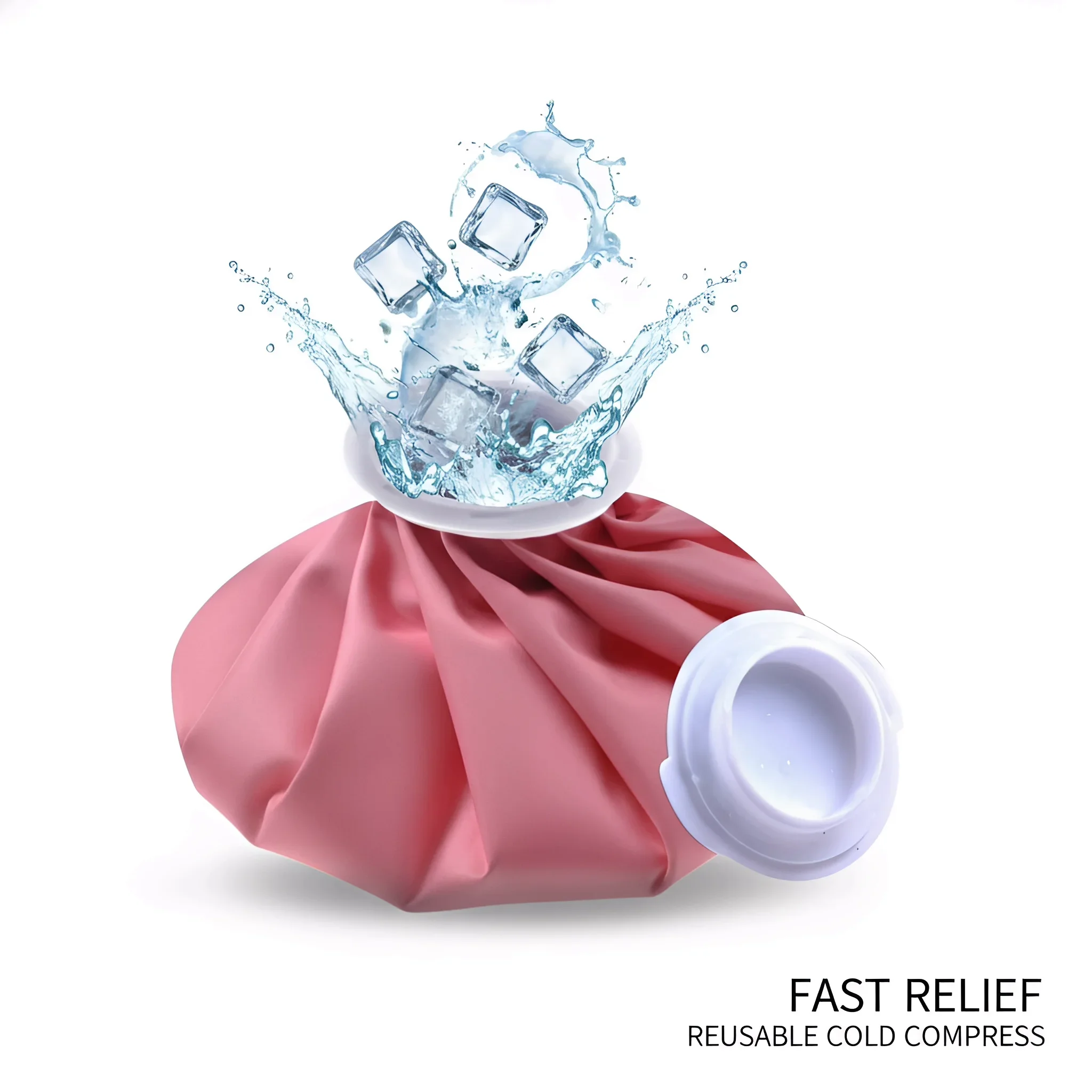 

Reusable Ice Bag for Injuries, Leakproof Cold Compress Pack, Hot Cold Therapy Ice Bag for Pain Relief, First Aid Ice Pack for Kn