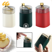 Pop-up Automatic Toothpick Dispenser Portable Plastic Toothpick Holder Container Creative Press Toothpick Storage Box Organizer