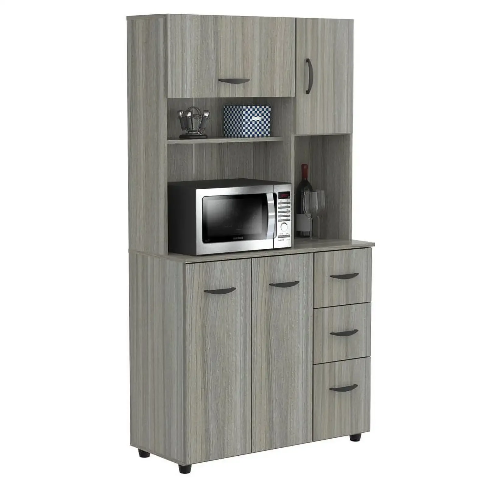 Laminate Kitchen Microwave Storage Cabinet 35