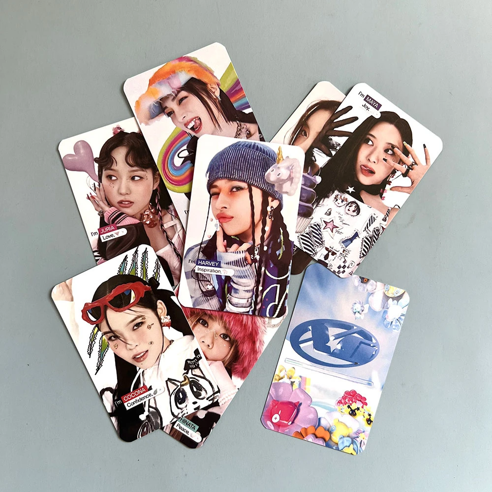 7Pcs/Set KPOP XG Shooting Star Photocard Double-Sided Postcard JURIN CHISA HINATA JURIA HARVEY MAYA COCONA LOMO Cards Fans Gift