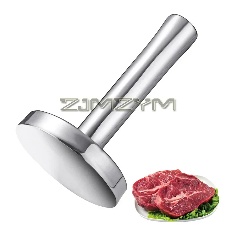 All-In-One Meat Hammer Double Sided Solid Beef Steak Hammer Stainless Steel Large Round Meat Mallet Antirust Chicken Flattener