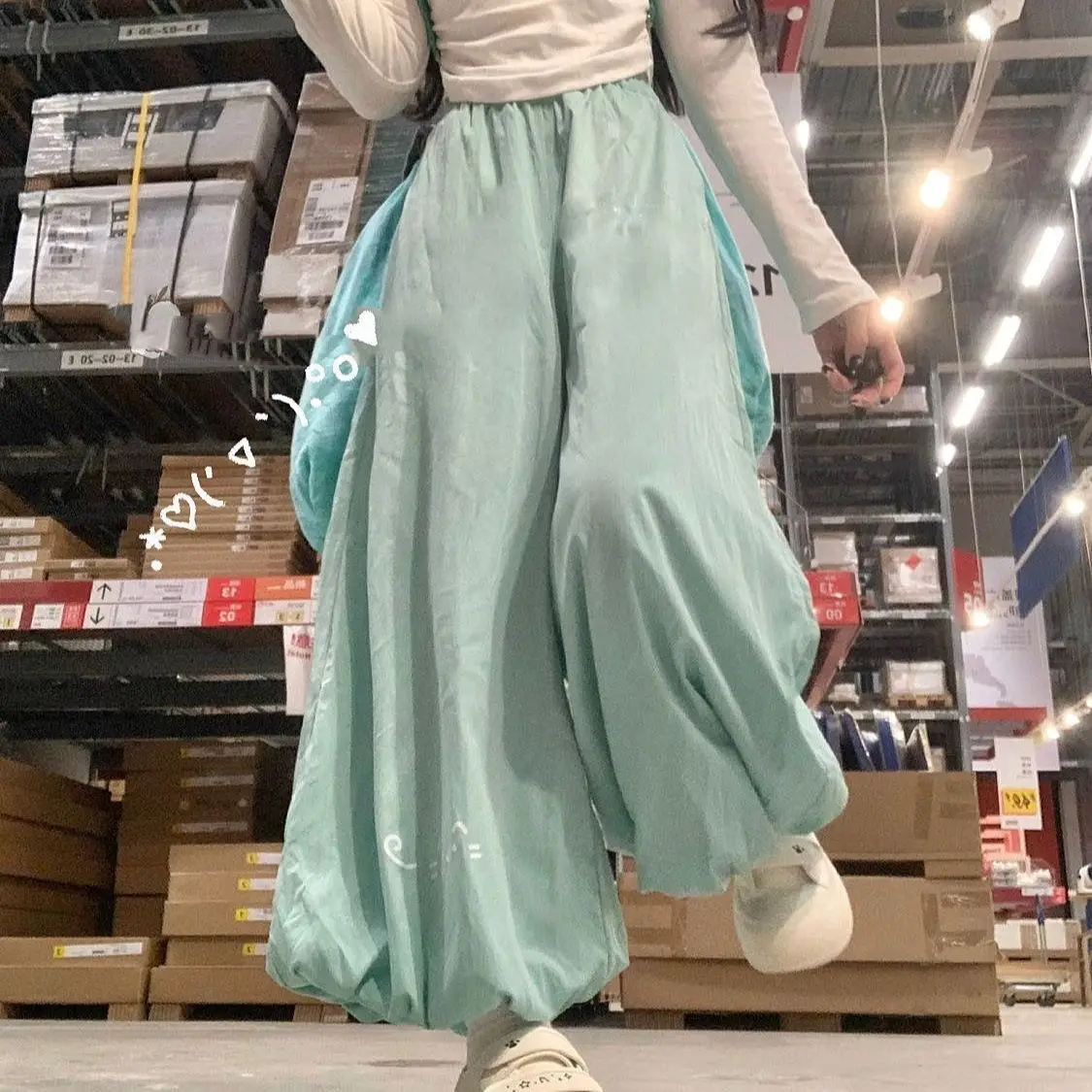 Pantalon femme Mujer printemps minimalisme élasticité jambes larges tout-Match respirant loisirs Style Preppy trajet quotidien polyvalent OL