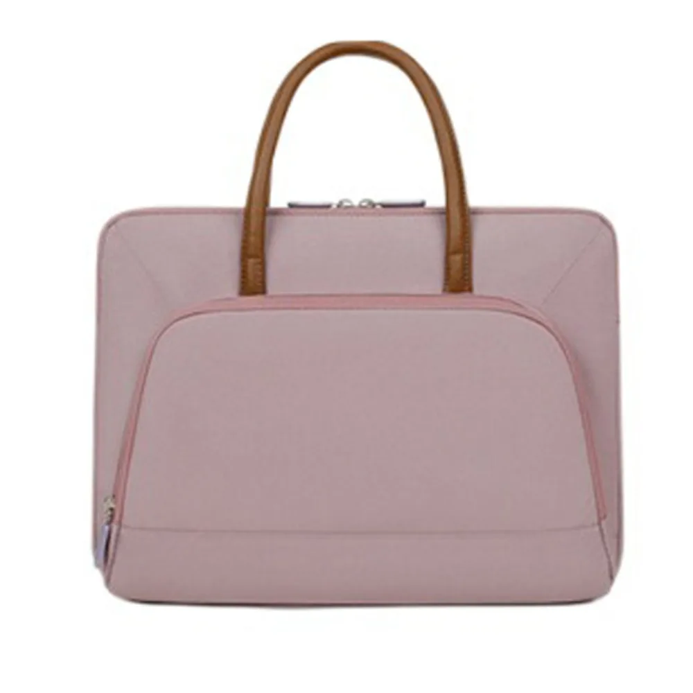 With Handle Portable Laptop Bags Lightweight Waterproof Laptop Case Dual Zipper Soft Material Notebook Sleeve Women's Bag