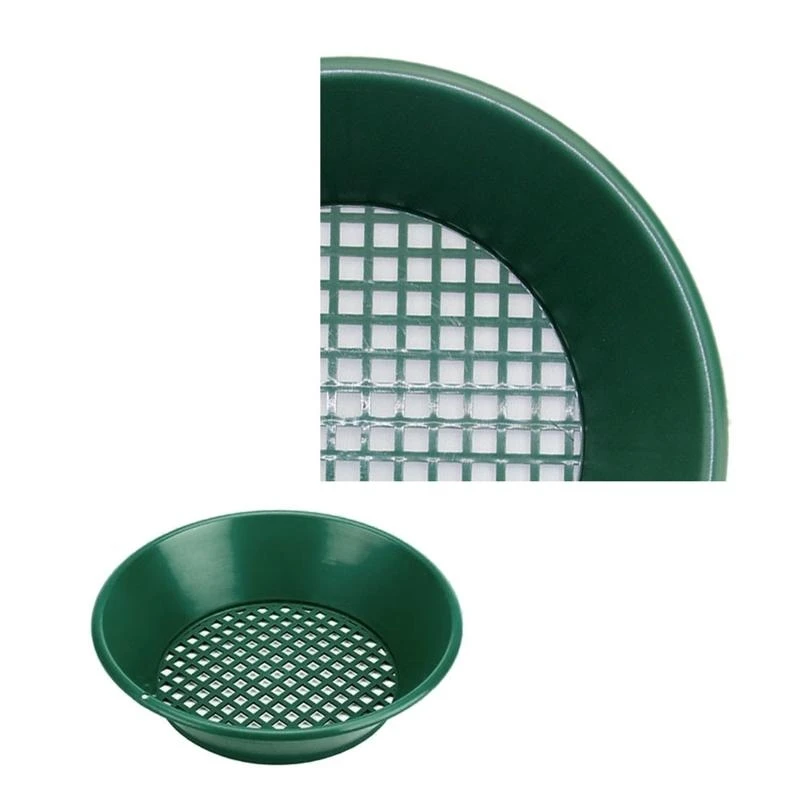  Plastic 14Inch Sand Siftingr etal Dirt metal Sand Sifting Sieves for Sand and Beach 14 Inches Gold Pan Mining Sifting