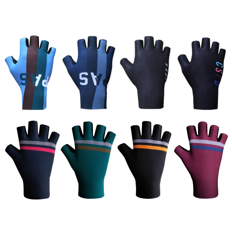 Gants de cyclisme demi-doigt pour homme, respirant, sport, VTT, vélo de route, équipe professionnelle, 2023