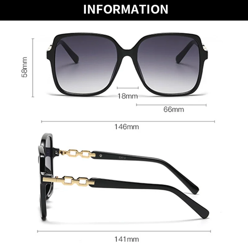 Sunglasses Women Square Oversized Fashion Sunglass Luxury Brand Designer Retro Outdoor Holiday Gifts Accessory gafas de sol Eye