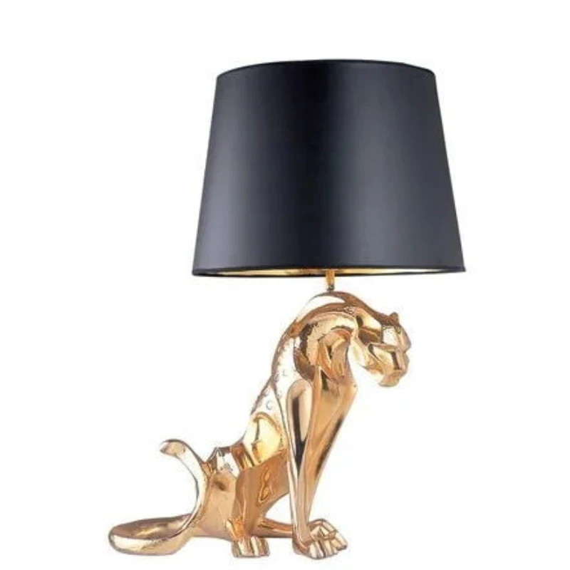 

Luxury Nordic Office Table Light Villa Club Hotel Decor Home Office Decoration Leopard Table Lamp