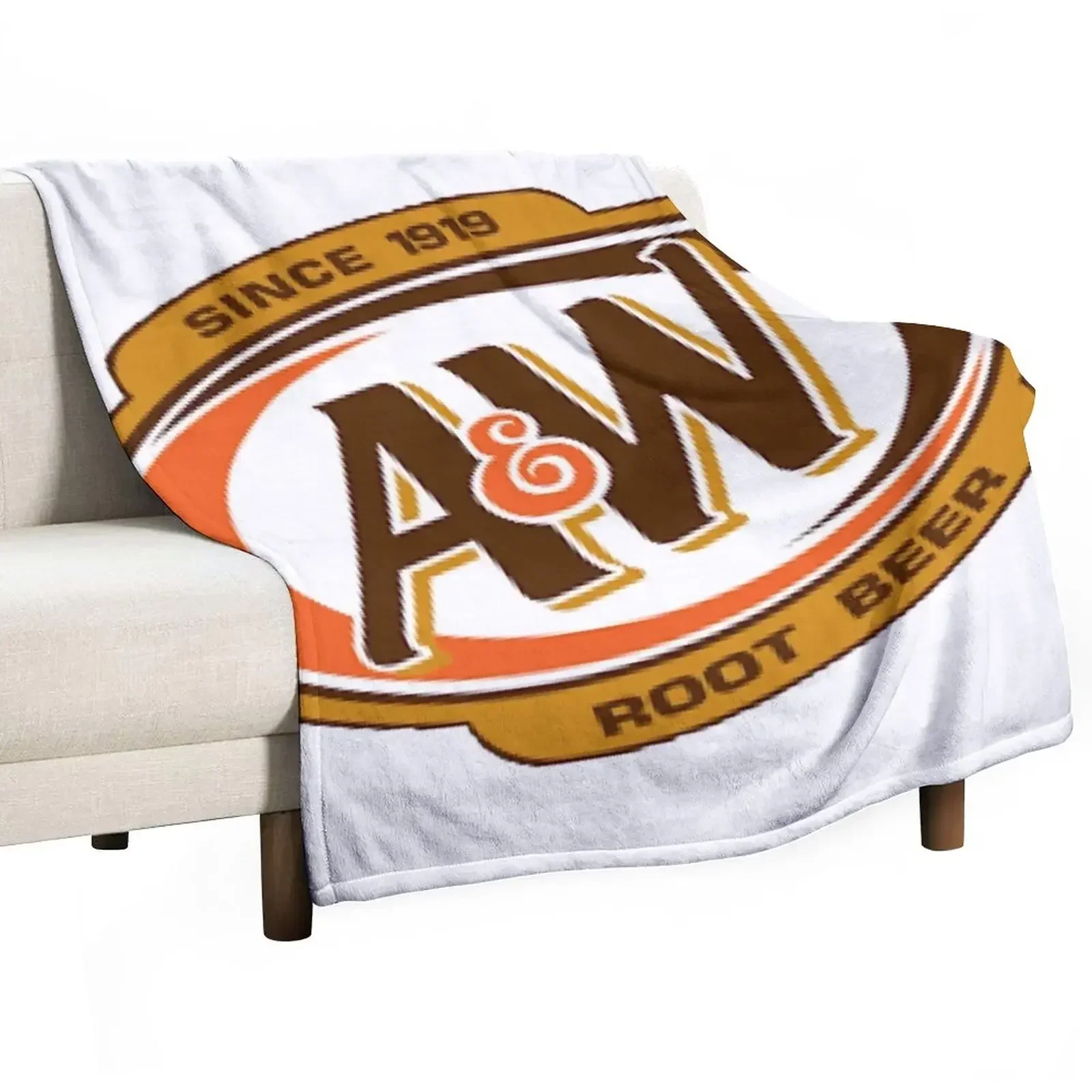 A&W Root Beer Logo Since 1919 Throw Blanket warm winter wednesday Blankets