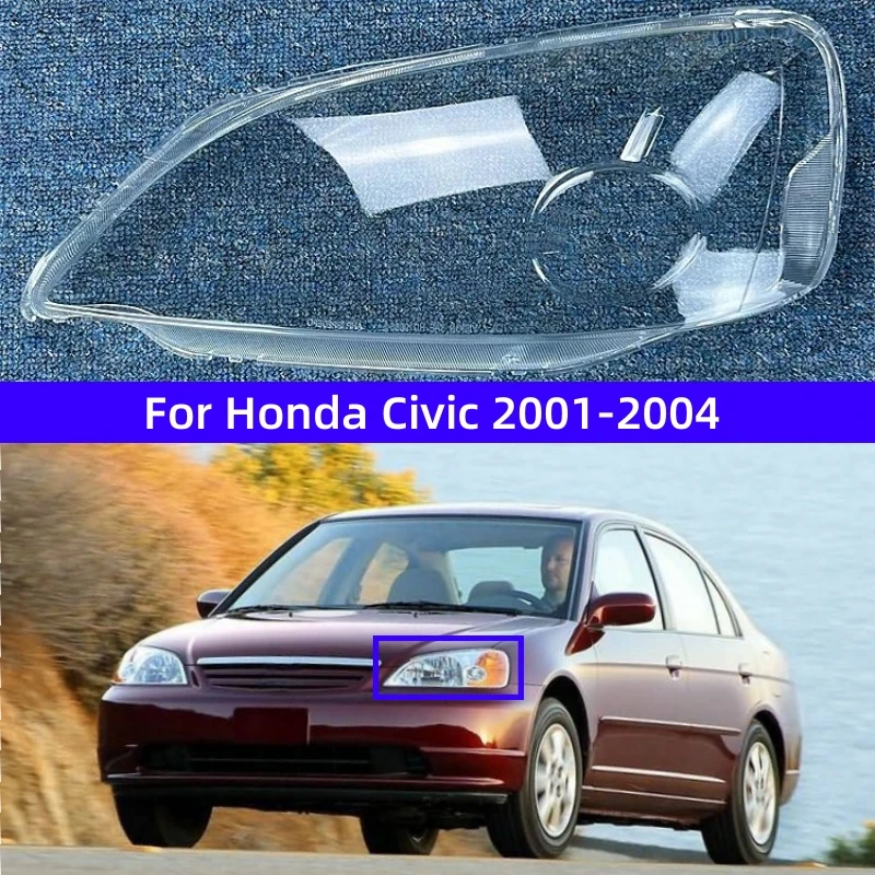 

Для Honda Civic 2001 2002 2003 2004, автомобильные аксессуары, прозрачный материал ПК, абажур, крышка