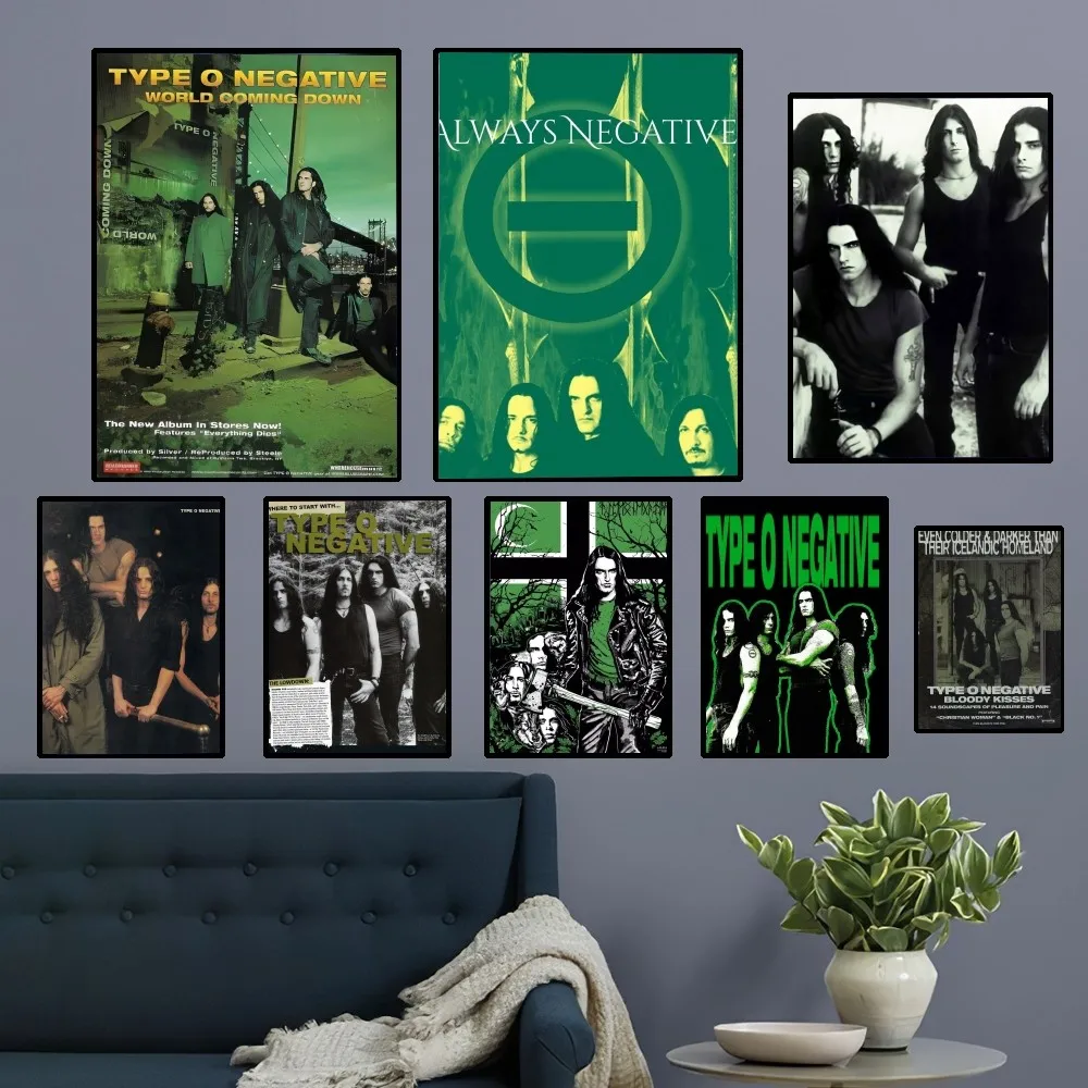 type o negative Poster Club Kraft Paper Prints Rules Poster Vintage Home Room Cafe Bar Art Wall Decor Aesthetic Painting