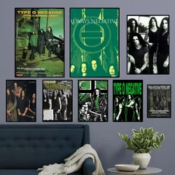 type o negative Poster Club Kraft Paper Prints Rules Poster Vintage Home Room Cafe Bar Art Wall Decor Aesthetic Painting