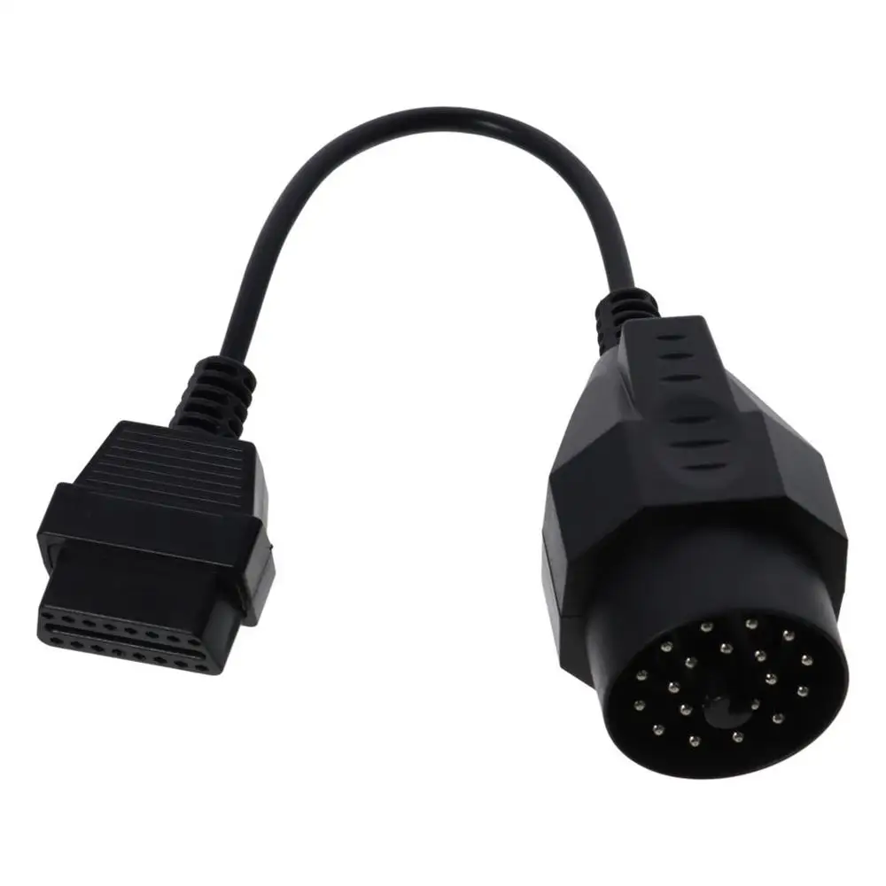 20PIN OBD1 to 16PIN OBD2 Black Diagnostic Tool Adapter Connector Cable, Connector Adapter Cable for BMW E31 ,for E32 ,for E34