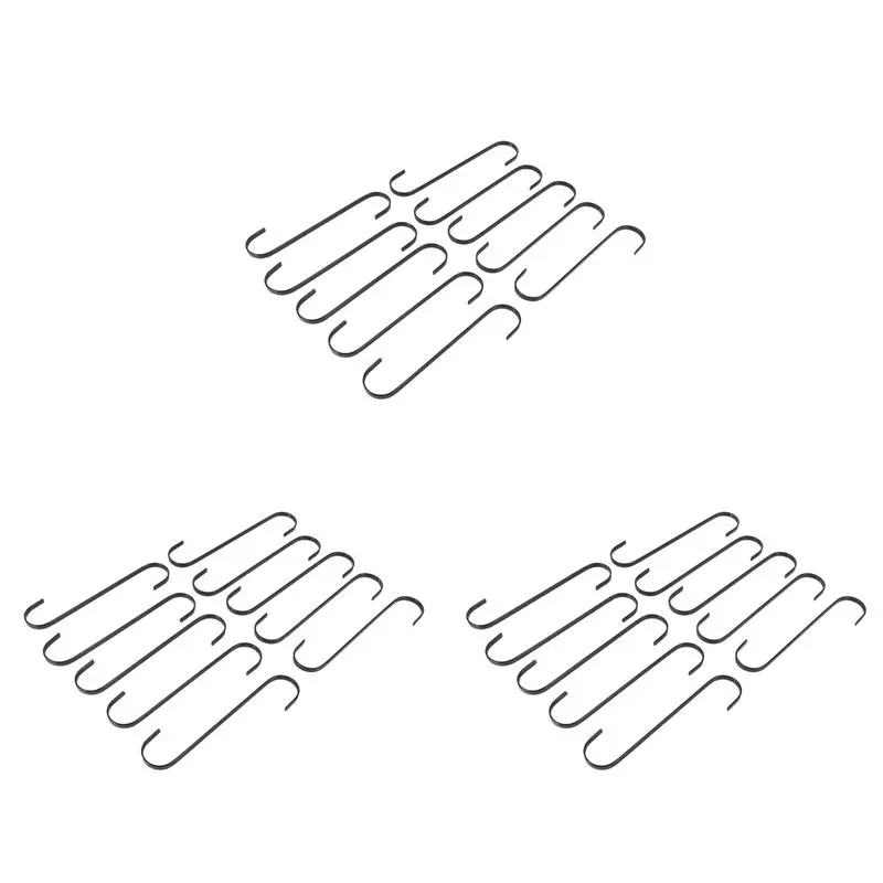 AT63-30 Pack Extra Large 10 Inch Long S Hooks For Hanging Plant,Basket,Tree Branch,Closet,Garden,Pergola,Indoor Outdoor Uses