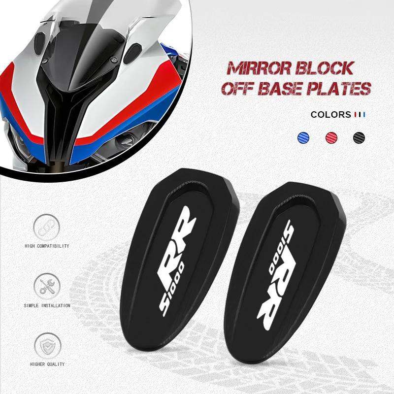 

2025 s1000rr Windscreen Windshield Mirror Hole Cap For S1000RR S1000 RR 2020-2025 Motorcycle Driven Mirror Eliminators Cover