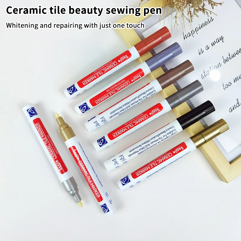 Waterproof Tile Marker Grout Pen Wall Seam Restorer Mark Ceramic Tile Beautiful Seam Kitchen Bathroom Wall Seam Repair Tools