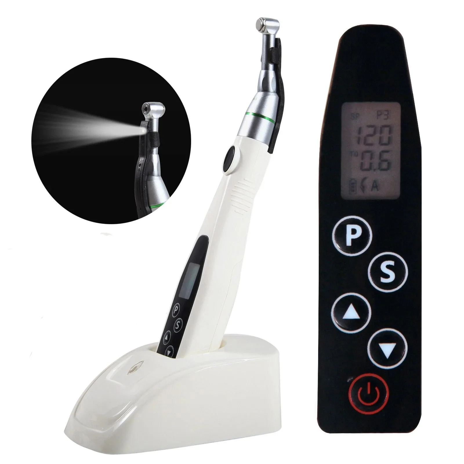 محرك إندو اللاسلكي LED للأسنان 16:1 قبضة ترددية معالجة قناة الجذر اللبية #5