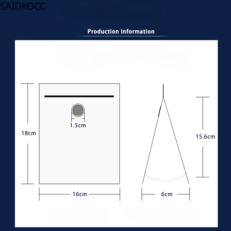 SAIDKOCC aseptic and heat-resistant plastic tissue culture bag with breathable film and high transparency self sealing culture