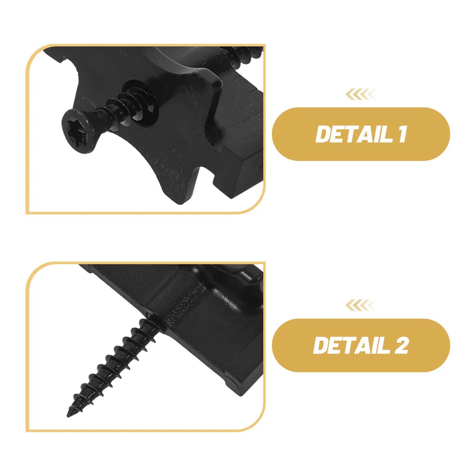 1 Conjunto de Fixadores Ocultos para Decks Compostos, Clipes Plásticos para Decks, Sistema de Clipes Iniciais para Instalação de Decks em Varandas e Jardins
