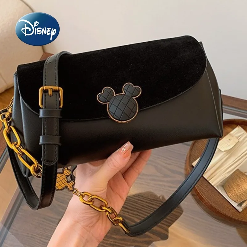 Disney Mickey New Women's Handbag Fashion Trend Women's Shoulder Bag Cartoon Casual Women's Bag Large Capacity High Quality