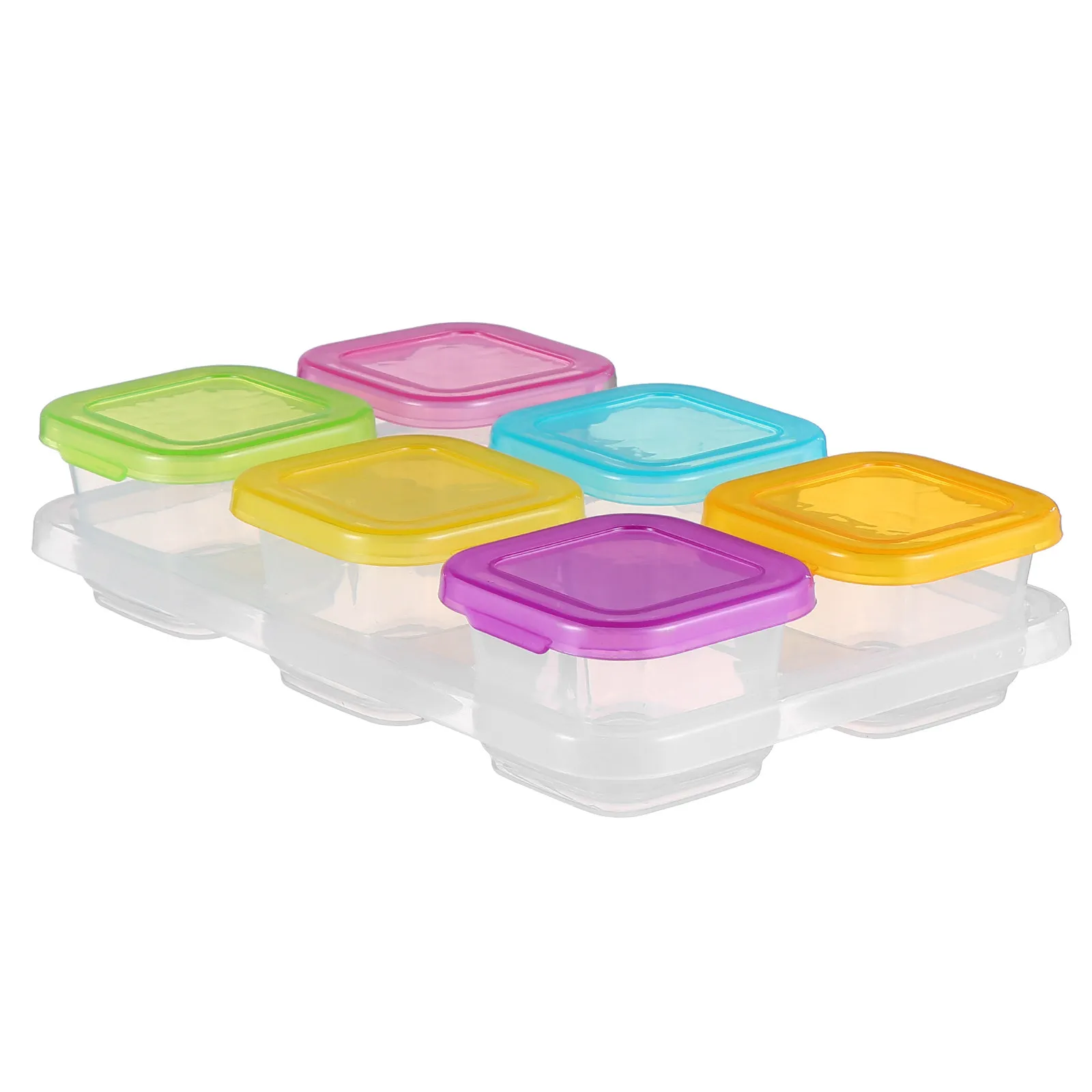 

1Set Baby Food Storage Boxes Premium PP Material Microwave Refrigerator Safe Baby Food Containers Lids for Milk Powder Fruit