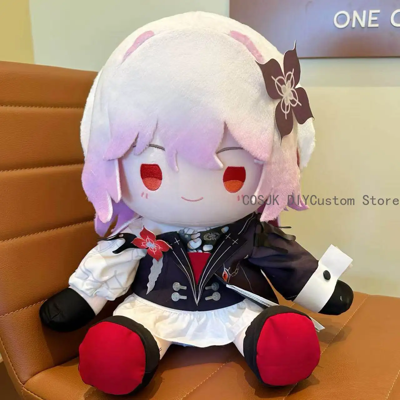 

Evernight Honkai: Star Rail March 7th Game 40CM Anime Figure Body Cartoon Plush Dress Up Sitting Posture Pillow Cushion Gift