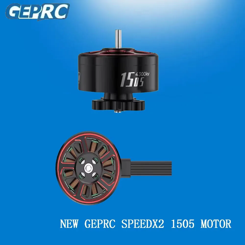 

GEPRC SPEEDX2 1505 4300 кВ 20-30 А бесщеточный двигатель 4S 16,8 В для 2,5-3,5-дюймовых гонщиков FPV