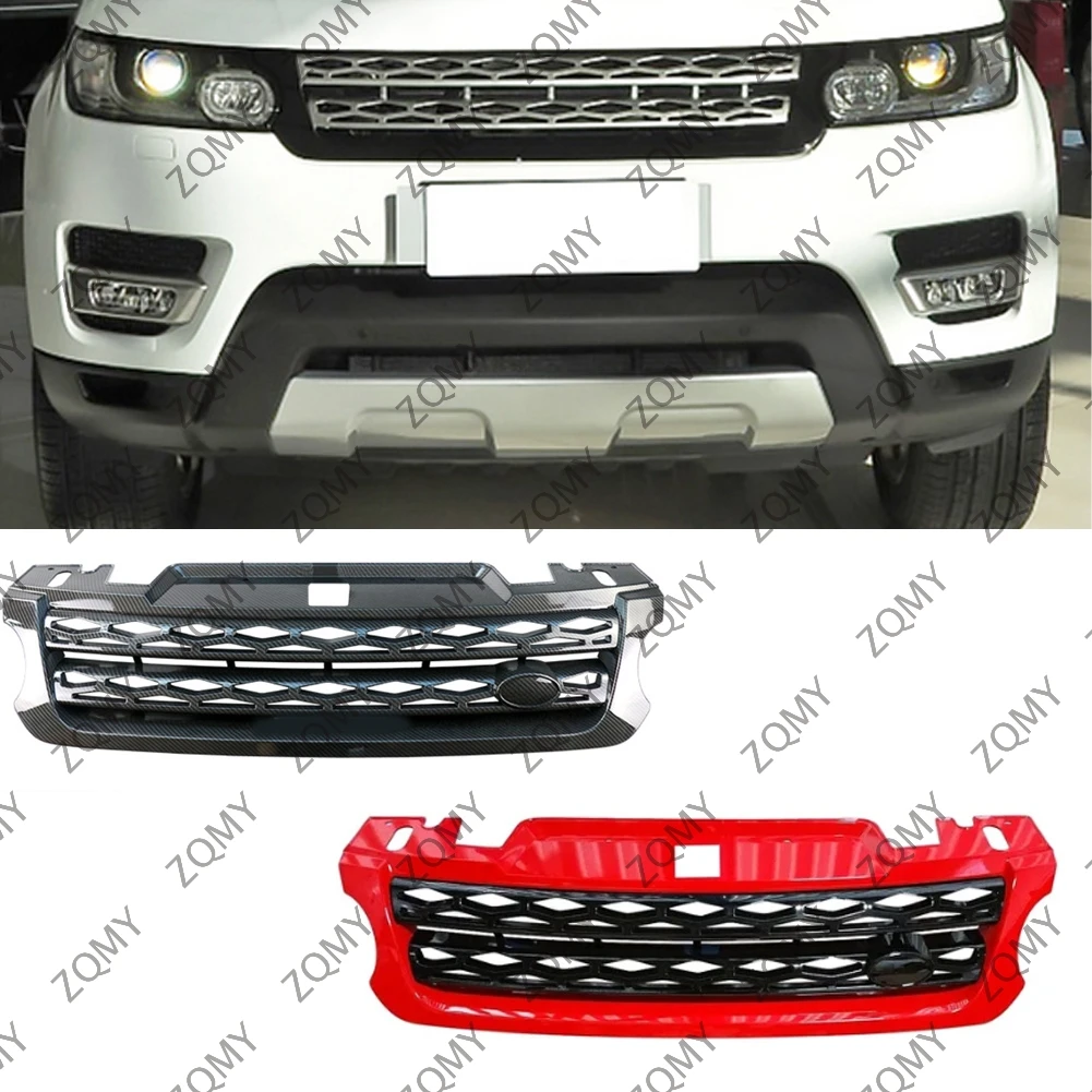 1pcs Auto Front Bumper Upper Grille Mesh Grill For Land Rover Range Rover Sport L494 2014 2015 2016 2017 Car Styling Accessories