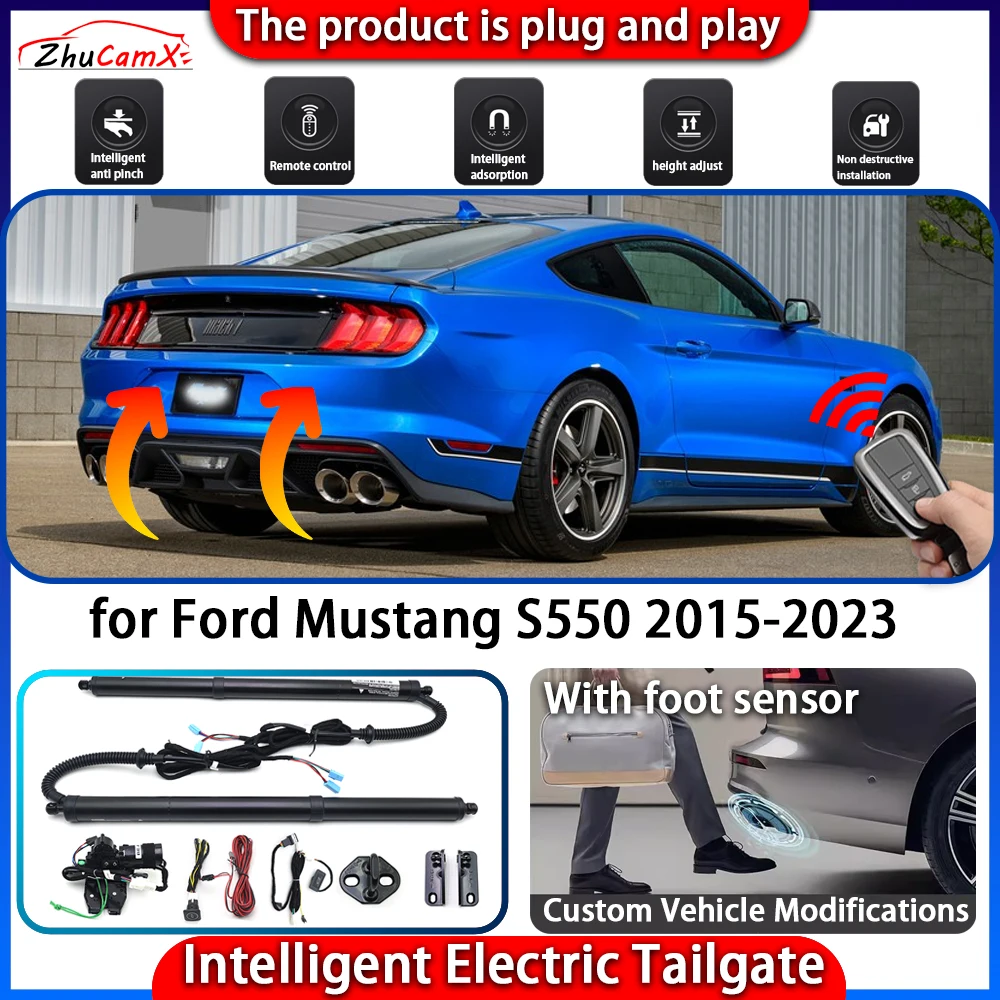 

ZhuCamX Smart Powered Tailgate System for Ford Mustang S550 2015-2023 Automatic Intelligent Electric Trunk Lift Control Kit