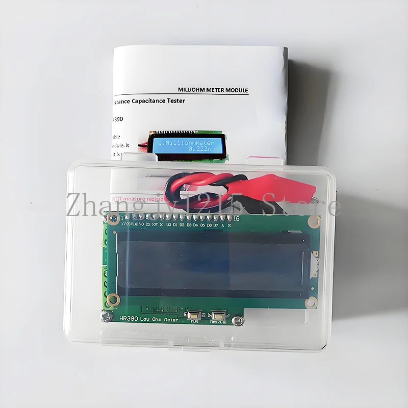 High Precision Milliohm Meter 0 to 120Ohm Low Resistance Tester HR390 Capacitance Meter Testing Module