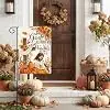 AVOIN colorlife Floral Fall Thanksgiving Garden Flag 12x18 Inch Outside jjp