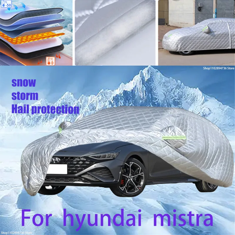 Dla hyundai mistra Outdoor bawełniana zagęszczona markiza do samochodu ochrona przed gradem osłony śnieżne osłona przeciwsłoneczna wodoodporna pyłoszczelna