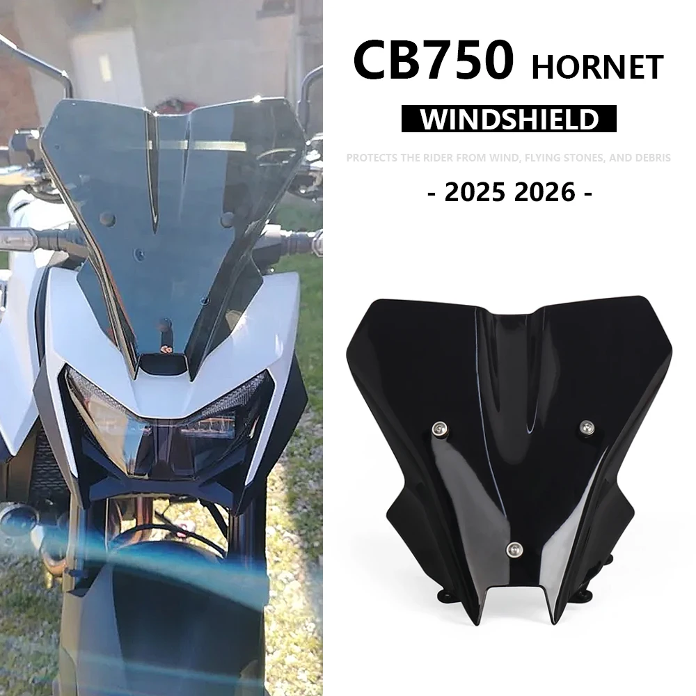 

2025 2026 Windscreen Windshield For Honda CB750 CB 750 Hornet Motorcycle Touring Visor Wind Air Fairing Deflector Screen Parts