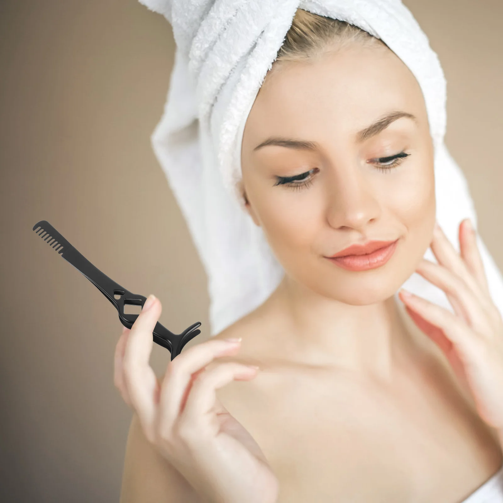 3pcs Eyelash Tweezers Stainless Steel Lash Clamp Comb Tool For False Lashes Extension Application Beauty Accessories