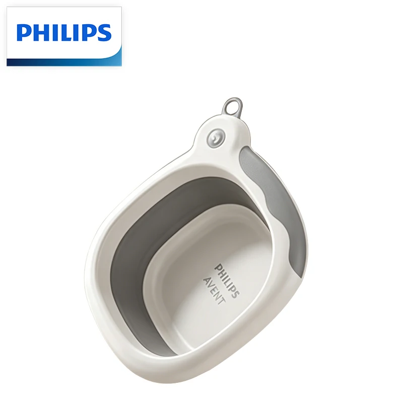 Philips Avent Foldable Antibacterial Baby Wash Basin 4.5L Drop Resistant Portable Washing Tub Bath Basin for Newborns