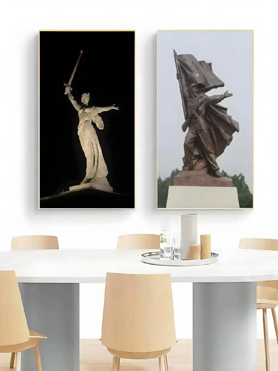 Famous Statue of the Russian Revolution Poster Art Print for Wall Decor Mural Home Decoration Unframed Gift