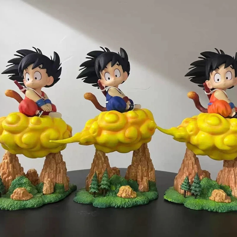 

New 21cm/8.27inch Dragon Ball Kintoun Goku Figure Kid Goku Pvc Action Figures Collection Model Toys Gifts Festival Gift