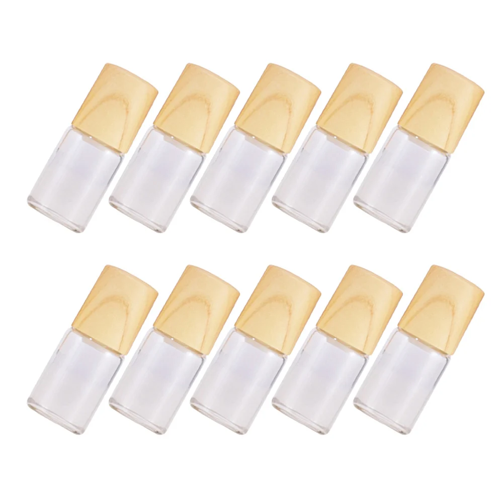 10Pcs Glass Roller Bottles 2ml Essential Oils Perfume Portable Leakproof Durable Travel Containers Roller Bottles
