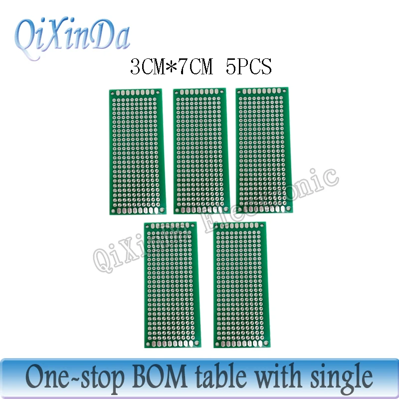 5PCS 2x8cm 3X7cm 4x6cm 5x7cm Double Side Prototype PCB Universal Printed Circuit Board Protoboard For Arduino