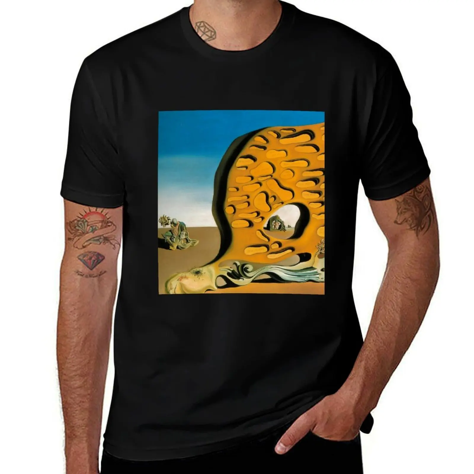 

t surrealism original shirt Salvador man quality dali t shirts shirt cotton t graphic essential paintings high T-Shirt