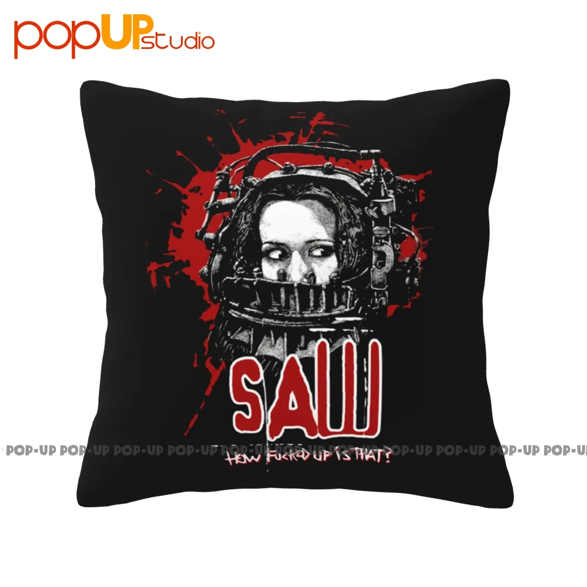 Modern Saw Horror Movie Y2K 2004 Pillowcase Throw Pillow Cover Healthy Home Decor Brief Style