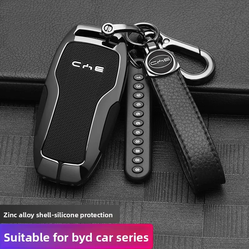 

Car Key Case Cover Holder for BYD Second Song Pro Tang Dm QIn PLUS MAX Yuan Generation Atto 3 Han EV Dolphin Accessories