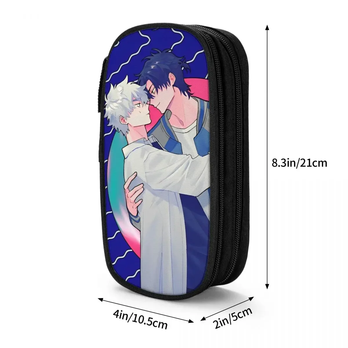 Fun Link Click Cartoon Etui Etuis Penbox voor Student Grote Capaciteit Zakken Kantoor Rits Accessoires