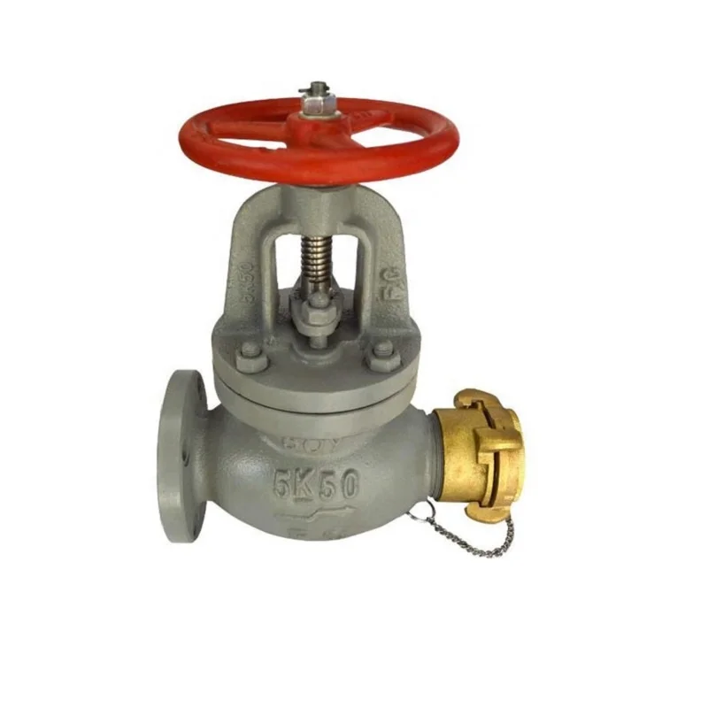 Jis F7333-5K&10K Globe Hose Valve Stop Valve CN;CHO Marine Angle Type Cast Iron Water Normal Temperature General Stainless Steel