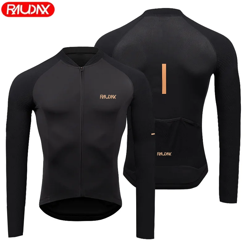 RAUDAX Herren-Radtrikot, langärmelig, bequeme Passform, Sonnenschutz, Rennrad, MTB-Oberteil für Frühling und Herbst – Detail 5
