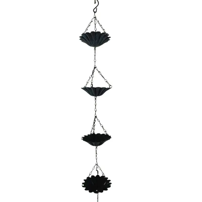 1Pcs Japanese Style Eaves Drainage Chain Villa Courtyard Rain Chain Water Supply Chain Decoration Outdoor Rain Chain Metal
