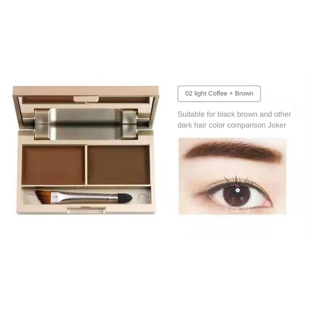 1/2PCS Waterproof Eyebrow Powder Easy To Color Eyebrow Powder Matte Eyebrow Powder Double Color Double Color Eyebrow Powder