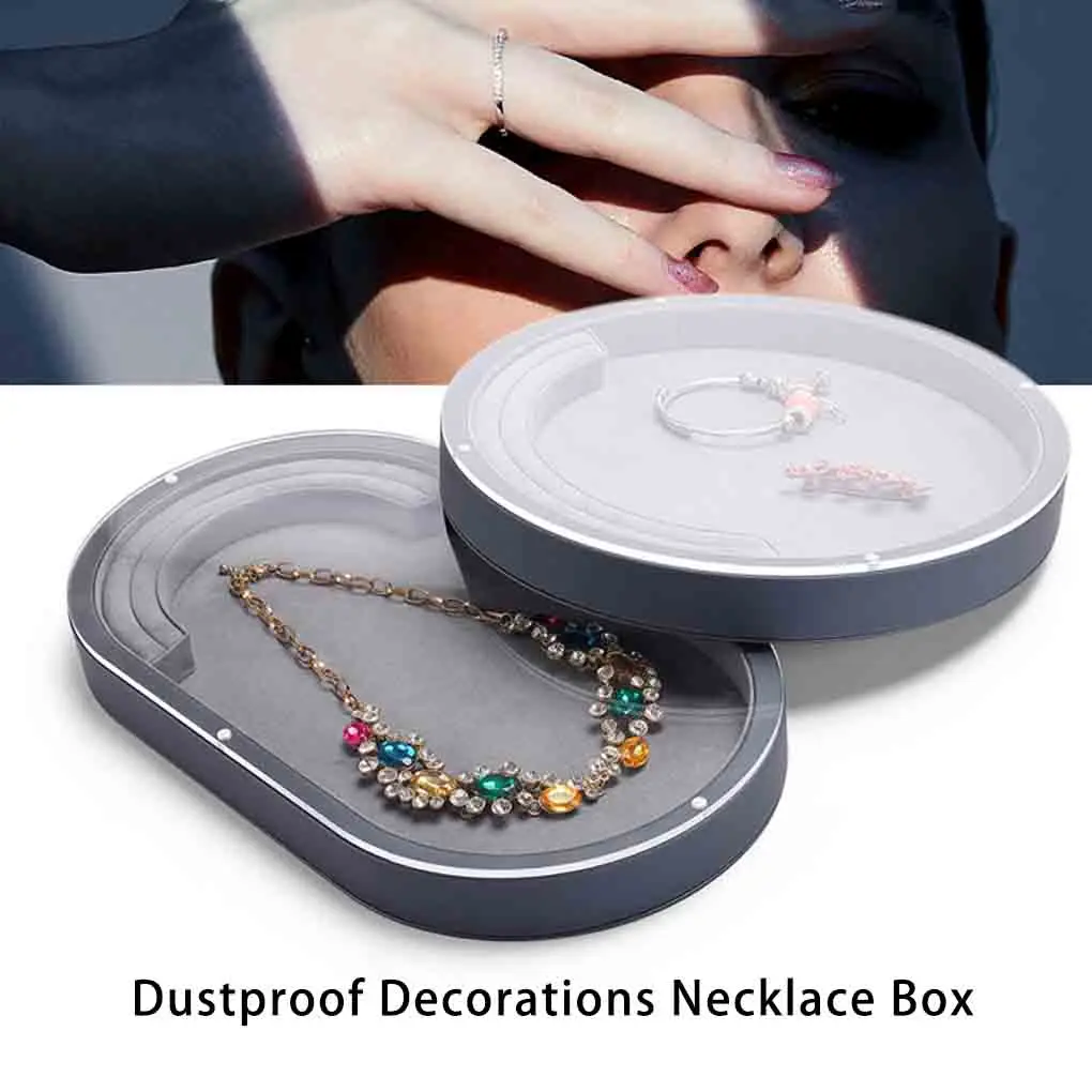 

Display Stand Jewelry Supplies Necklace Box Dustproof Multipurpose Exquisite Storage Case Shop Lid Design Softness