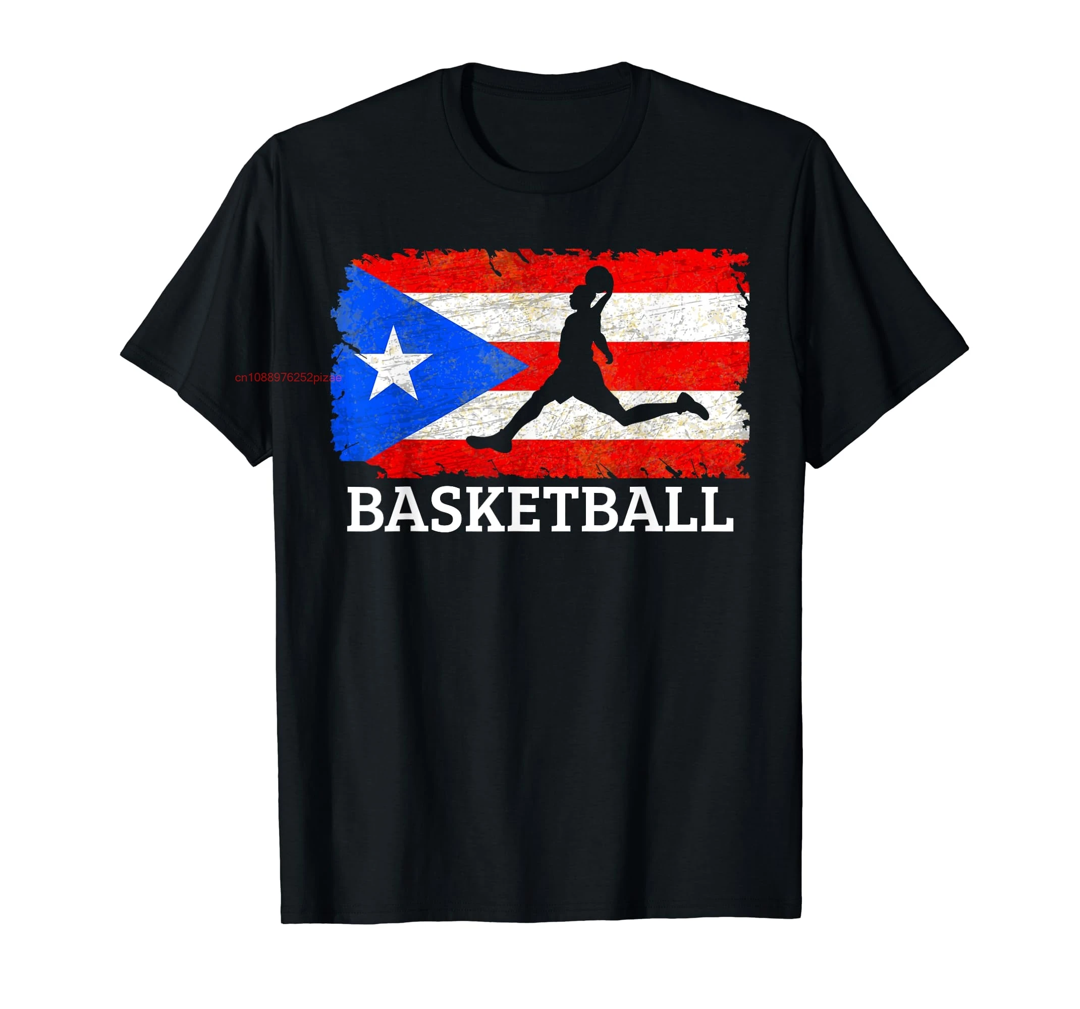 100% algodão porto rico bandeira camisa de basquete presente porto-riquenho atlético masculino feminino unissex camisetas tamanho S-6XL